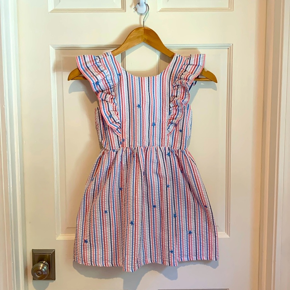 Girls striped dress size 6/6x S